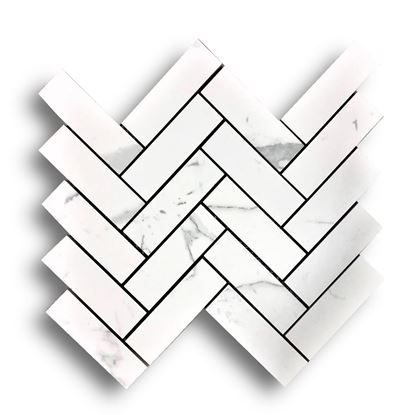 Picture of Carrara White Hexagon BLQ001