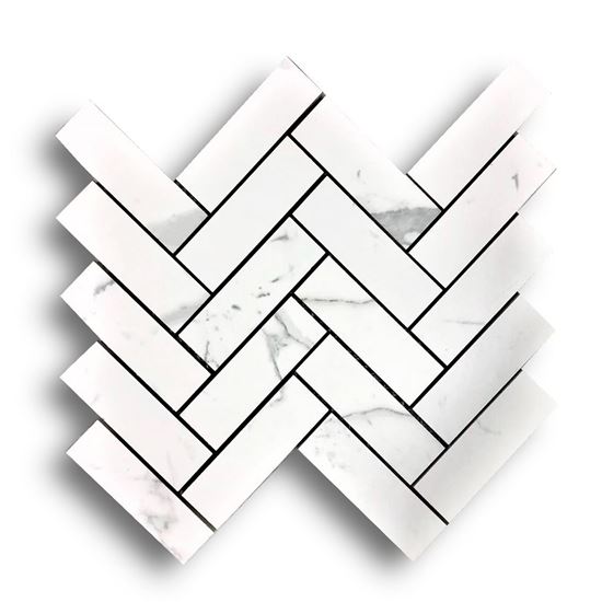 Picture of Carrara White Hexagon BLQ001