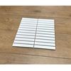Picture of Straight Side White Matt Finger Mosaic 22mm FTD2201